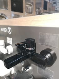 Уценка! Смеситель KLUDI ZENTA для ванны и душа без аксессуаров, настенный, черный/хром 386708675 - уценка. — миниатюра 5