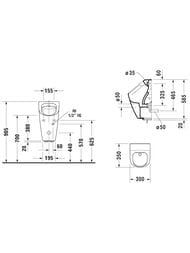 ������� DURAVIT ME by Starck 300�350�585 ������������, �����������, ��������� 2809310000