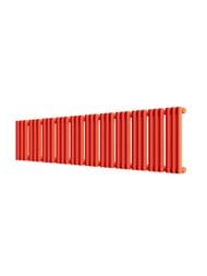 Радиатор стальной Empatiko Takt V S1 однотруб 1312х236х95 33 сек бок.подкл , 1069 Вт, Friendly Red