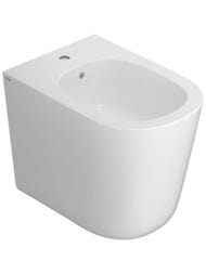 Биде приставное Globo Lalita LT009BI 540х360х430 перелив, отв. под смеситель, крепеж, цвет: белый