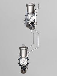 Коллекторная группа VALTEC 10 выходов, 1"х3/4" с расходомерами, нержавеющая сталь VTc.579.EMNX.0610