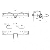 ����� ���������� 3�1 Ideal Standard CERATHERM T100 ��� �����������, ��������� ��� �����/���� BC985AA