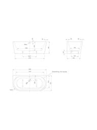 Ванна пристенная Knief Wall XS (1650х755х580) акриловая, белая глянцевая 0100-255(06S)