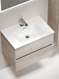 Тумба под раковину SANCOS Urban (690х450х550) подвесная, 2 ящика с доводчиками, дуб галифакс UR70EG
