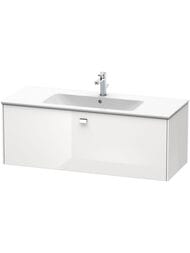Тумба под раковину Duravit Brioso (1220х479х442) подвесная, 1 ящик, белый глянец BR400401022