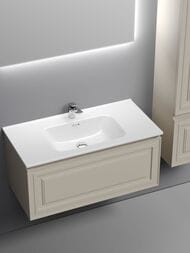 Тумба под раковину SANCOS Very (890х445х406) подвесная, один ящик, Beige Soft VR90CE
