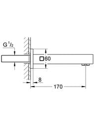 ����� �� ����� Grohe Universal Cube 13303000 170��