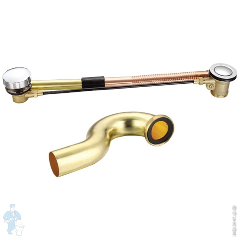 *Обвязка для ванны WIRQUIN полуавтомат, латунь, 700 мм 30719248 | Афоня ...