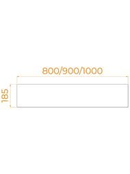 Панель для поддона RGW NВ/STYLE-08 (800х185) боковая, акрил, белая 16230412-80