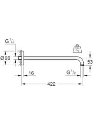 ��������� Grohe Rainshower 26146000  ������� 422 ��, ����