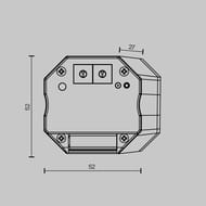 Диммер Maytoni Lighting control 721047 DALI 4 адреса, 0,1Вт, белый