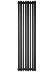 Дизайн-радиатор STOUT Tube Quadro 8 секц. ниж.прав.подкл. QV40-1750-8 R RAL1T103S9005 черн.мат.муар