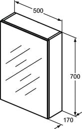 �������-���� Ideal Standard MIRROR&LIGHT (500�700�170) � ������������� �������� T3588AL