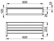 ������������������ Keuco Elegance 620 ��, ���������, � ������, ���� 11675010000