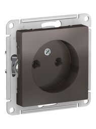 Розетка Systeme Electric ATLASDESIGN без заземления 16А механизм мокко ATN000641