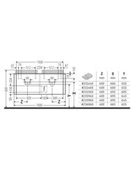 ����� ��� �������� Duravit Happy D.2 Plus 1600�354�550 2 �����, �������-����� HP4946B9292