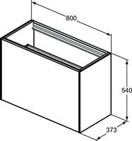 Тумба под раковину Ideal Standard CONCA (800x373x540) 2 ящика, дымный дуб T3994Y4 — изображение 5