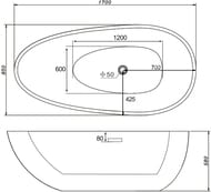 ����� ��������� Abber (1700�850) ���������������, ����-�������, ����� AB9211