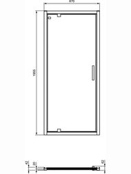 ������� ����� Ideal Standard CONNECT 2 PV (900�1950) ������ , ����/��������, ������ �����. K9270EO