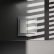 Перекрестный переключатель встраиваемый Voltum S70 двухклавишный 10АVLS020505