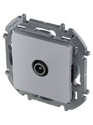 Розетка LEGRAND INSPIRIA  TV  звезда  2 дБ алюминий 673852
