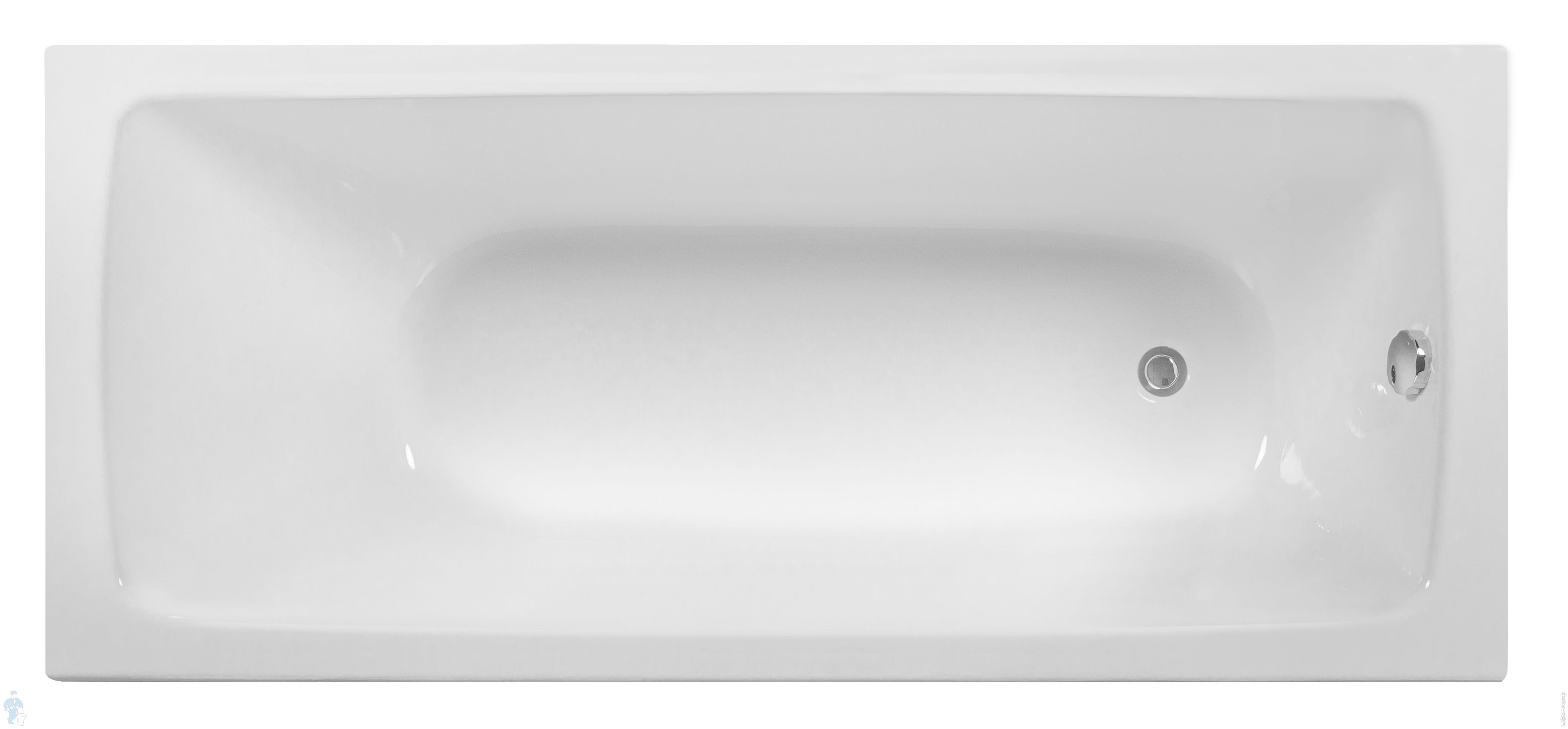 Ванна чугунная эмалированная Wotte Vector 1700х750х445 прямоугольная ...