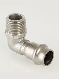 Отвод пресс VALTEC 35х1"Н, 90° нерж. сталь, VTi.953.I.003506