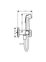 ������������� ��� Hansgrohe Bidette S � ����������, ����� 1250��, ���� ����� ������� 29232700