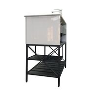 Тумба COMFORTY Бредфорд-90 (910х870х470) напольная, с раковиной, белый глянец 00-00009955