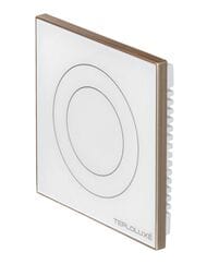 Терморегулятор ТЕПЛОЛЮКС Solus Zen Wi-Fi, программируемый, сенсорный, белый/золото 100000379300