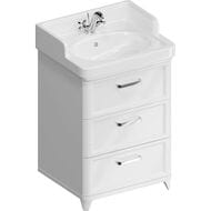 Тумба под раковину KERAMA MARAZZI POMPEI напольная с 3 ящиками, (560х480х730) белая PO.N.60.3\WHT