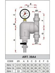 ������ FAR 1" � � ����������, 300���, ���������� ����������, Max: 95 �C, 25 ��� FA 39A4 1