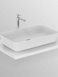Умывальник IPALYSS Ideal Standard (650х400х120) накладной, без перелива, белый E188601