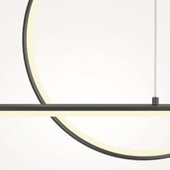 Подвесной светильник Maytoni Halo (Хэло) MOD247PL-L49BK, 40Вт, 120°, IP20, LED, черный