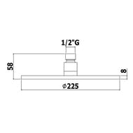 ������� ��� Paffoni Master d.225 ZSOF074BO �����������, ����� �������