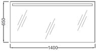������� Jacob Delafon PARALLEL EB1420 (1400�30�650) �������, ���������, ������������ �����������