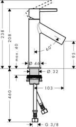 ��������� Axor Starck 10003000 ��� ����������� ������������ ��� ������� �������, ����