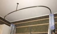 Карниз для овальной ванны Акватек Мелисса, нержавеющая сталь, П-образный