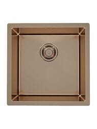 Мойка ALVEUS Monarch Quadrix 30 (450х450) монтаж универсальный, нерж. сталь 1мм, PVD медь 1122689 — миниатюра 1
