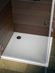 Поддон из искусственного мрамора RIHO KOLPING DB20 (800х800х30) прямоугольный, белый, сифон, ножки