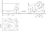 ������ ��������� TOTO SX Series (380x580x410) Tornado Flush, ��� ������� CW522EY