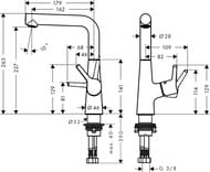 ��������� Hansgrohe Talis S 72105000 ��� ��������, ������������, � ������ ��������, ����