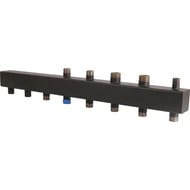 Коллектор распределительный ROMMER 4(5) отопительных контура 1х1.1/4", сталь