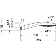 ����� ��� ���� Duravit UV0652014010 MinusFlow, 1 �����, ������ 9 �/���., ����