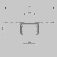 ���������� 1� ������������ ��� ��� 12,5�� Maytoni Basity (������) TRX172-121B, ������, IP20