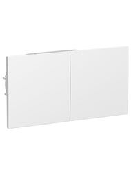 Розетка Systeme Electric ATLASDESIGN двойная с заземл. со шторками сдвиж. крышка 16А белый ATN000128