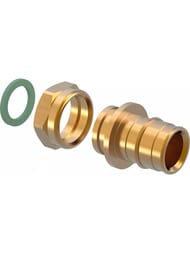 Соединитель Uponor Q&E с накидной гайкой 25-3/4" НГ, латунь 1023017