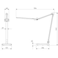 Настольная лампа Elektrostandard Great a065289, серый
