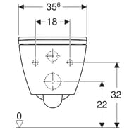 ������ ��������� Geberit Smyle Square (350�540�330) ������������, � ��������-��������� 500.683.01.1