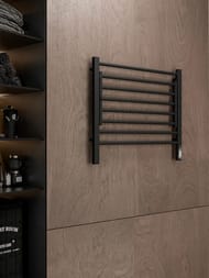 Полотенцесушитель TERMINUS Горизонт П8 (ШВ 600х600) электро, КС, sensor quick touch, черный муар